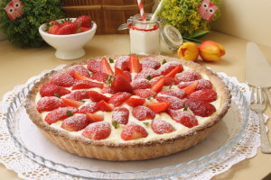 tarta de fresas y crema mascarpone