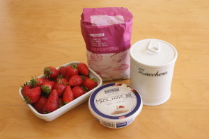 ingredientes tarta de fresas