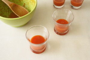 vasitos de tomate
