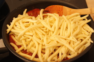 pasta y salsa puttanesca